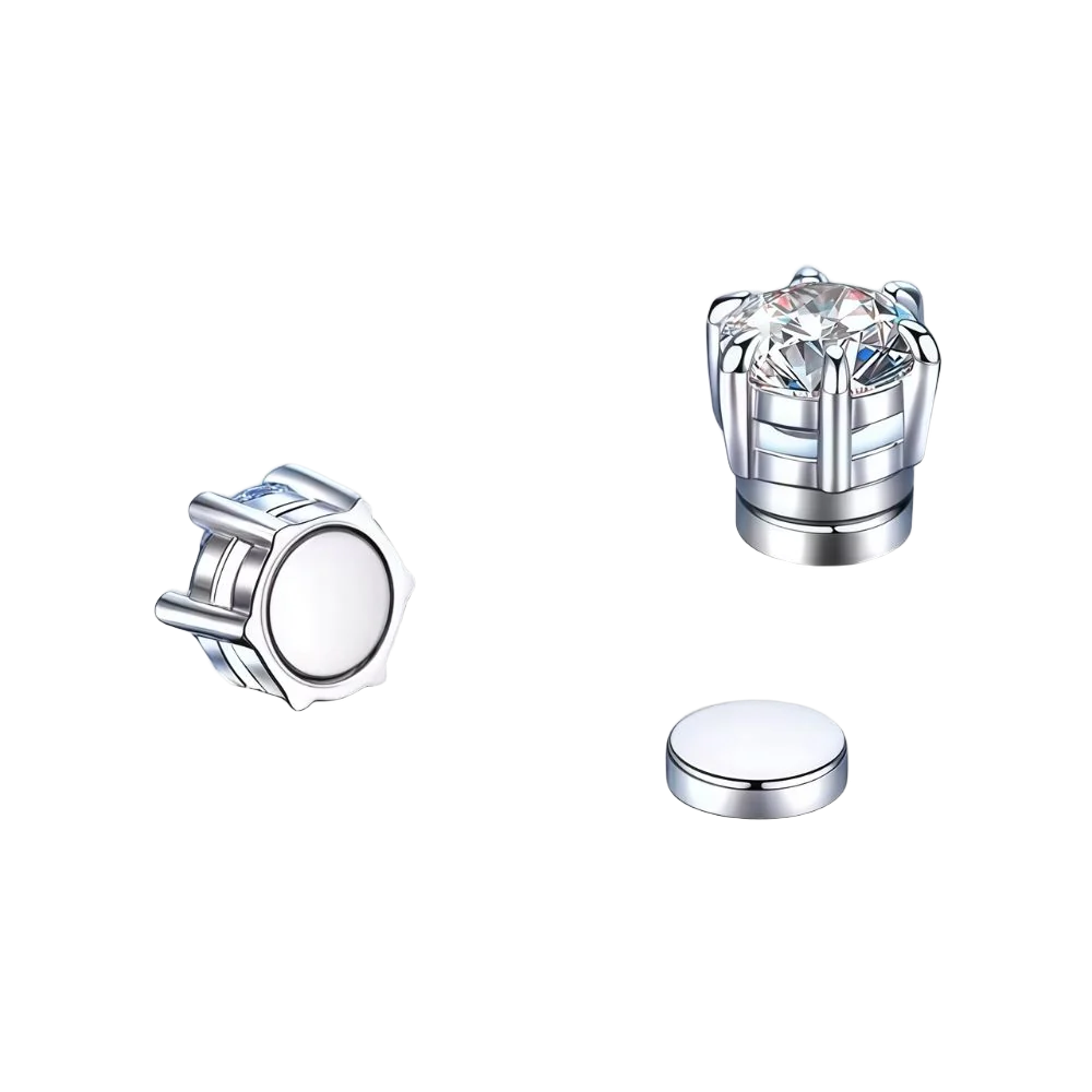 Moissanite Magnetic Stud Magnetic Earrings
