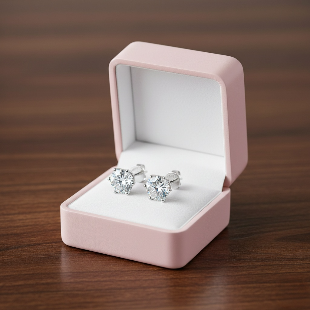Moissanite Stud Earrings