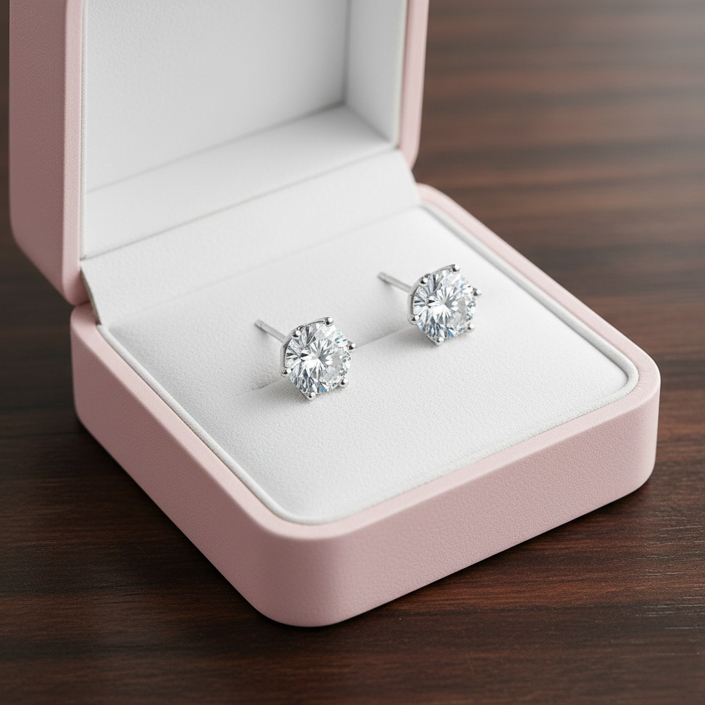 Moissanite Stud Earrings