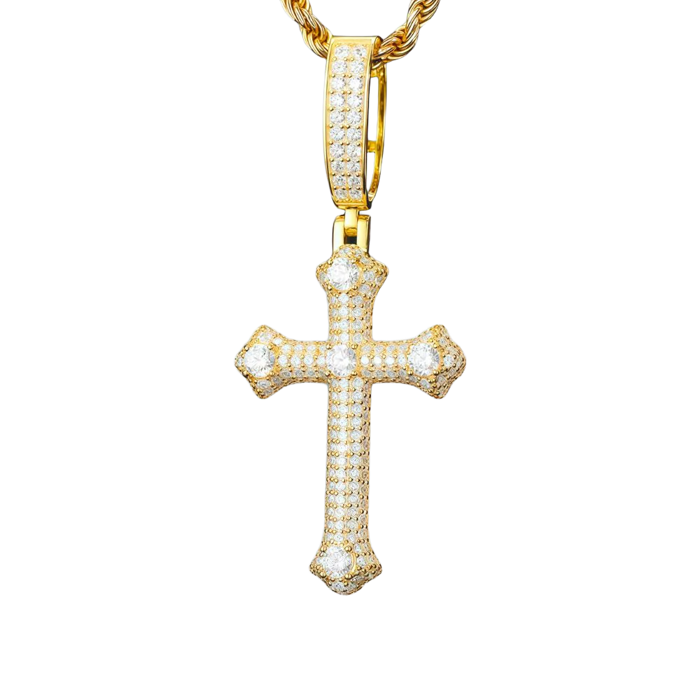 Moissanite Cross Necklace