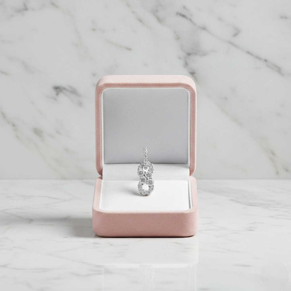 Moissanite Infinity Necklace