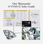 Moissanite Stud Earrings