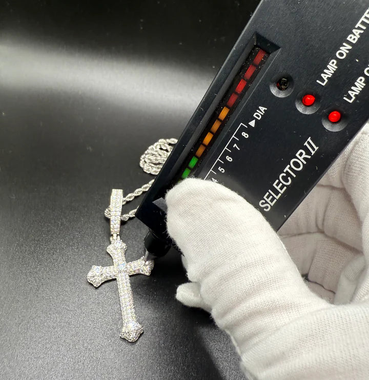 Moissanite Cross Necklace