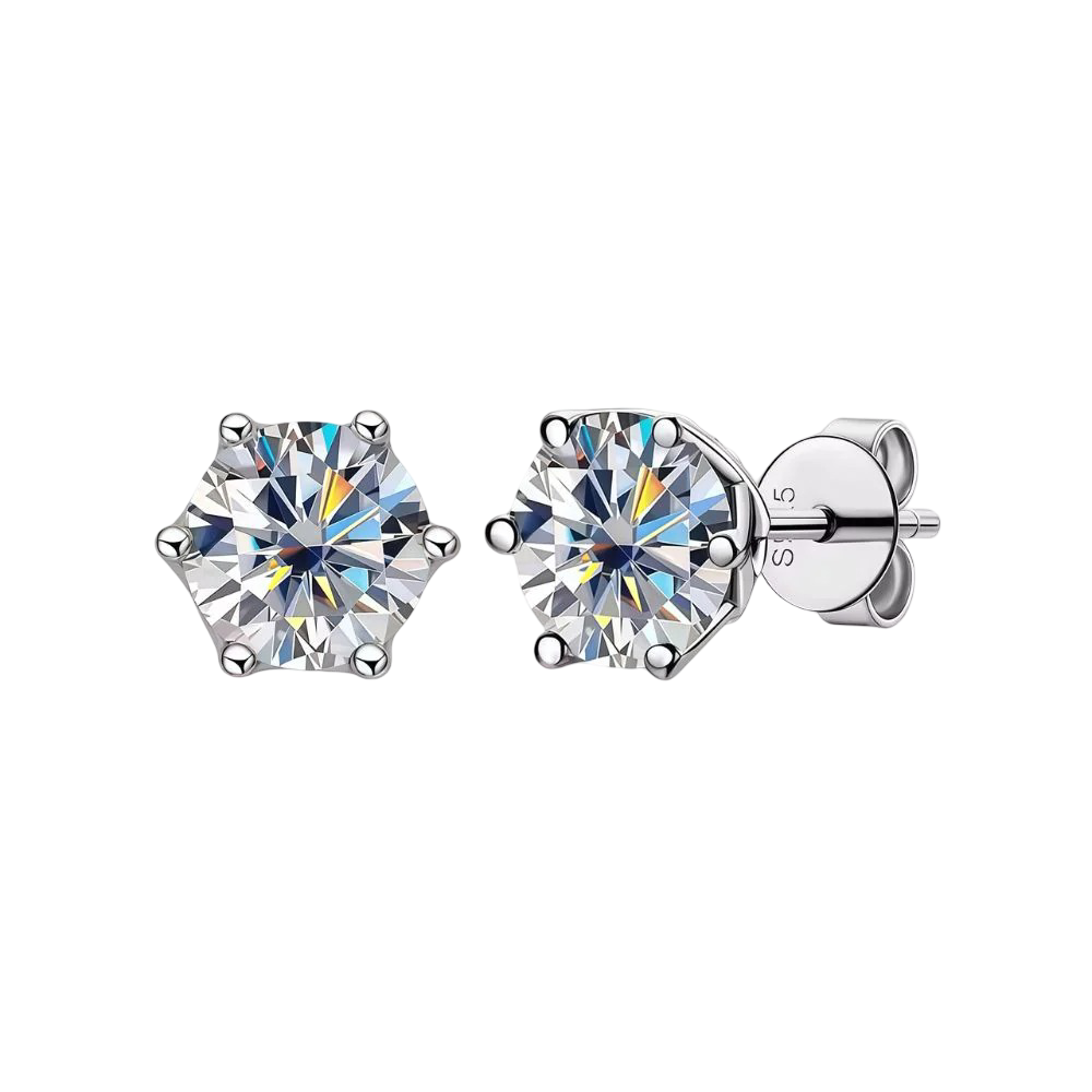 Moissanite Stud Earrings