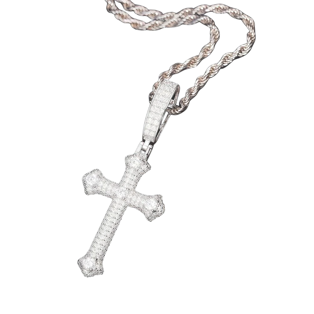 Moissanite Cross Necklace