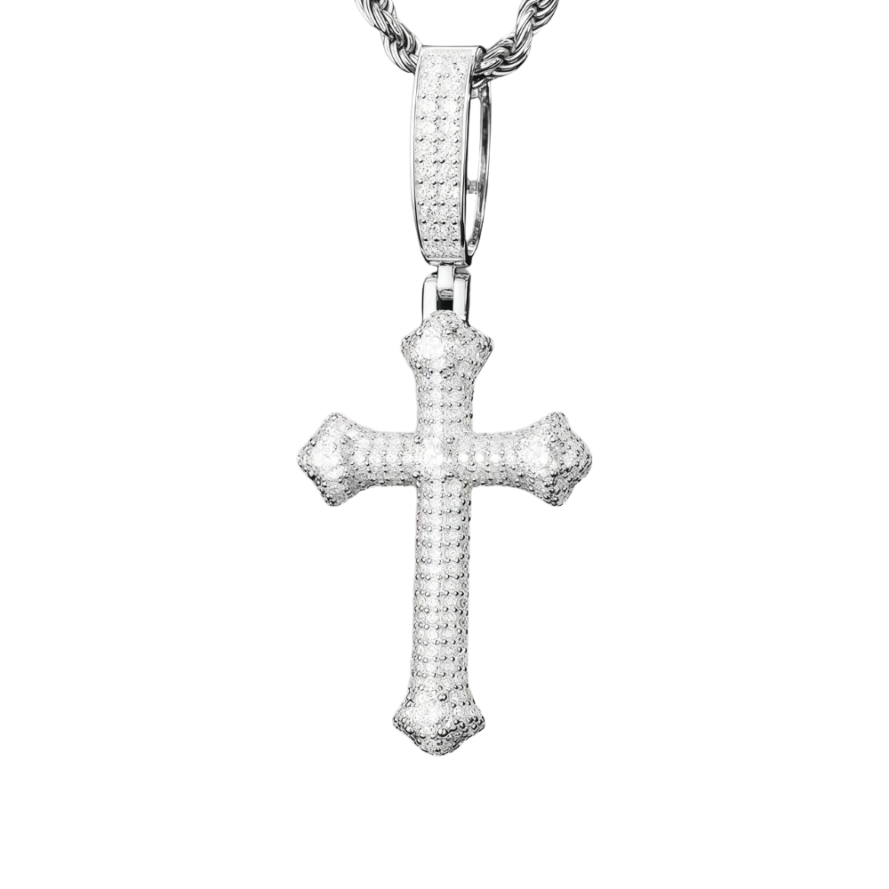 Moissanite Cross Necklace