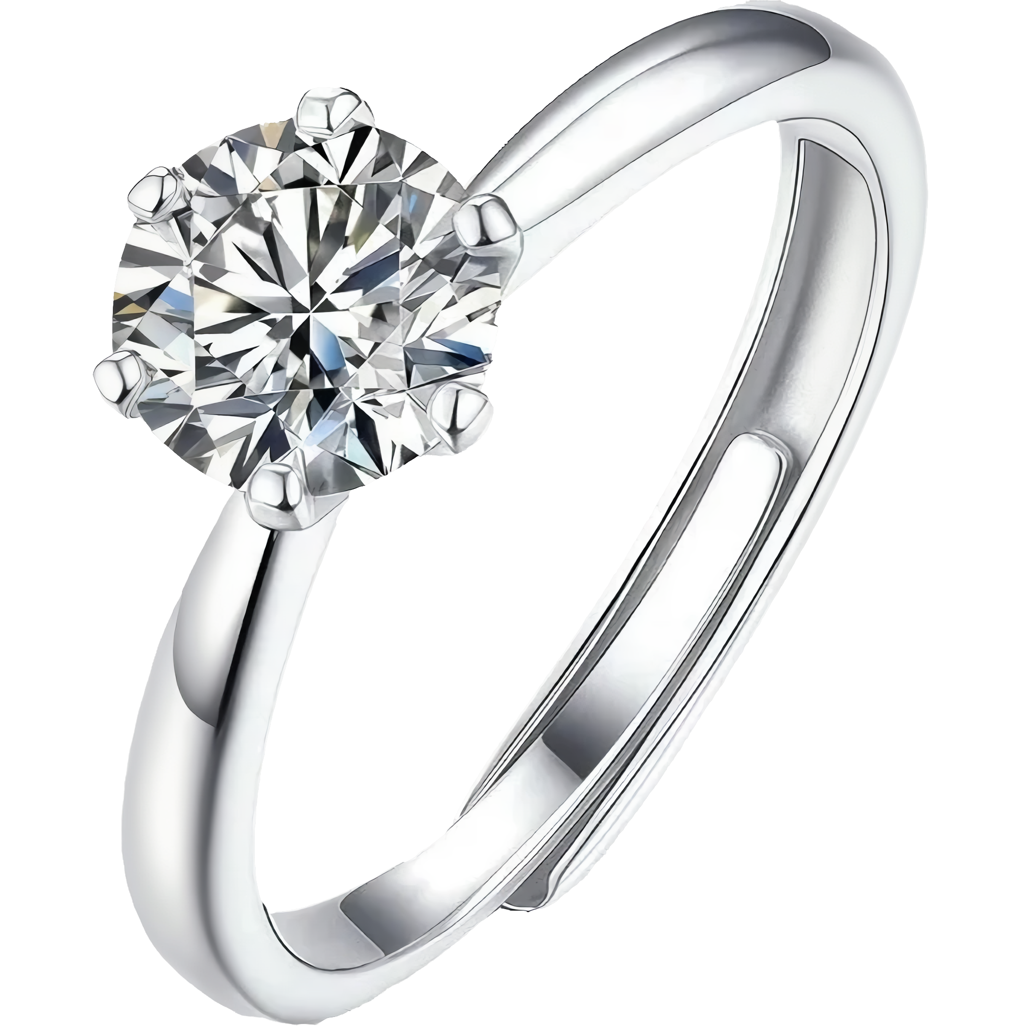 Timeless Moissanite Halo Ring
